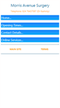 Mobile Screenshot of morrisavenuesurgery.co.uk